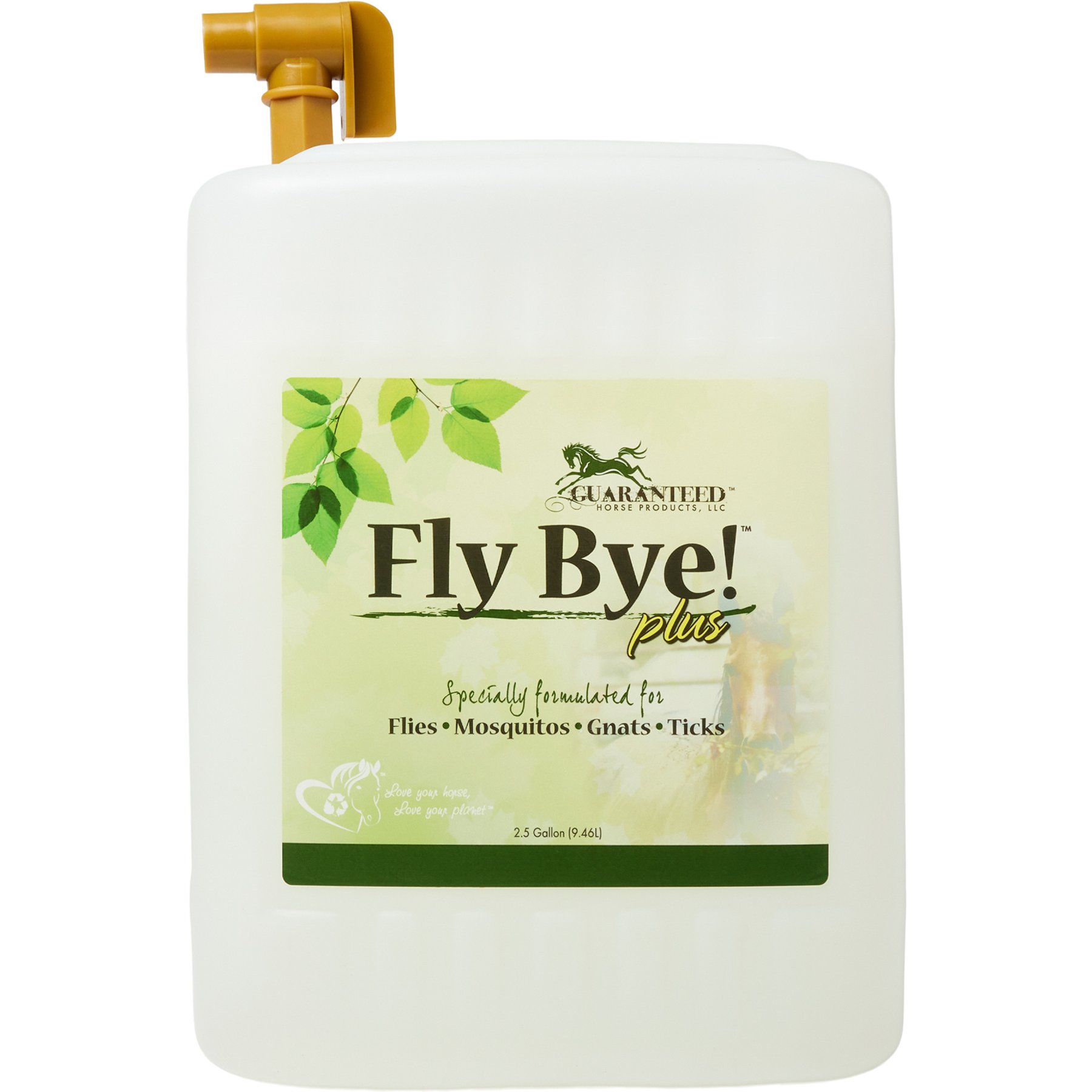 Guaranteed Horse Products Fly Bye! Plus Horse Insect Repellent Spray, 2.5-gal bottle