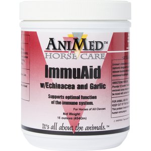 AniMed Immuaid with Echinacea & Garlic Horse Supplement, 16-oz jar