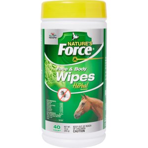 Manna Pro Nature's Force Face & Body Horse Wipes, 40 count