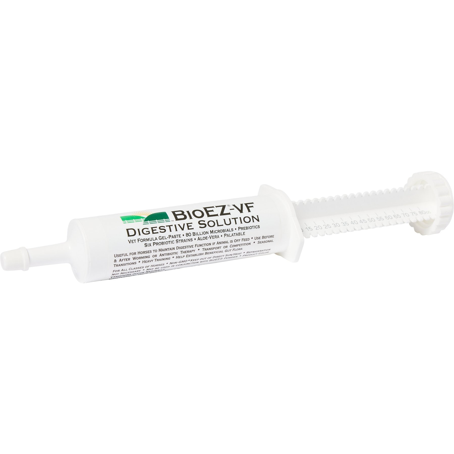 BioEZ VF 80 Billion Probiotic Gel Paste 6 Strain Digestive Solution 80cc Syringe