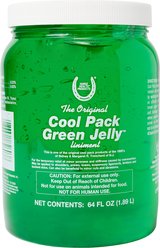Horse Health Cool Pack Green Jelly Sore Muscle & Joint Pain Relief Horse Liniment, 64-fl oz tub