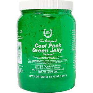 Horse Health Cool Pack Green Jelly Sore Muscle & Joint Pain Relief Horse Liniment, 64-fl oz tub
