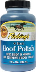 Fiebing's Water Based Horse Hoof Polish, Black, 8-oz jar
