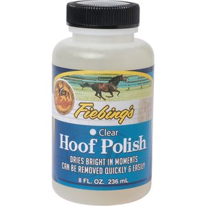 Fiebing's Water Based Horse Hoof Polish, Clear, 8-oz jar