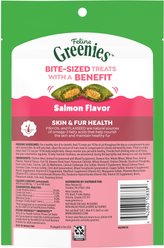 Greenies Feline SmartBites Healthy Skin & Fur Natural Salmon Flavor Soft & Crunchy Adult Cat Treats, 4.6-oz bag slide 2 of 8