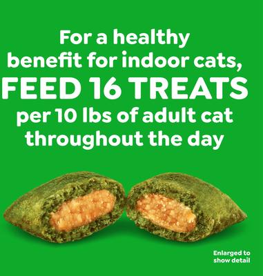 Show full view: Greenies Feline SmartBites Healthy Indoor Natural Chicken Flavor Soft & Crunchy Adult Cat Treats, 16-oz tub slide 7 of 9