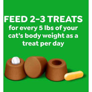 Greenies Pill Pockets Feline Chicken Flavor Natural Soft Adult Cat Treats, 1.6-oz bag, 45 count