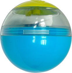 Nerf Cat Puzzle Feeder Ball Cat Toy, Blue/Green/Clear, 3.5-in slide 2 of 5