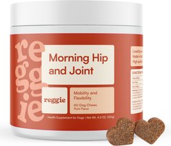 Reggie Morning Hip & Joint Pork Flavored Soft Chew Mobility Supplement for Dogs, 60 count