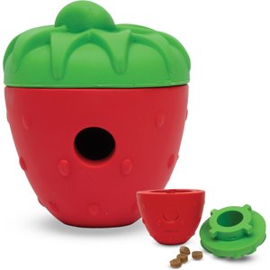 BRIGHTKINS 2-Piece Strawberry Tough & Tumble Treat Dispenser Dog