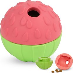 Brightkins Watermelon Treat Dispenser Dog Toy, Multicolor, 7.21 x 5.24 x 3.11-in