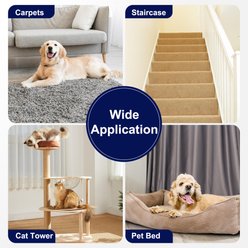 Invenho 2-in-1 Reusable Adjustable Long Handle Carpet Rake for Pet Hair Removal, 15 x 3 x 2-in slide 2 of 7