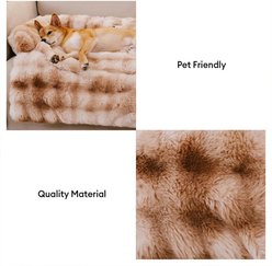 FunnyFuzzy Cozy Fluffy Pet Mat Furniture Cover, Tie-Dye Brown, Medium slide 2 of 8
