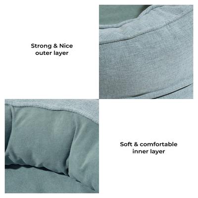 Show full view: FunnyFuzzy Orthopedic Donut Dog Bed, Lake Green, Large slide 6 of 10