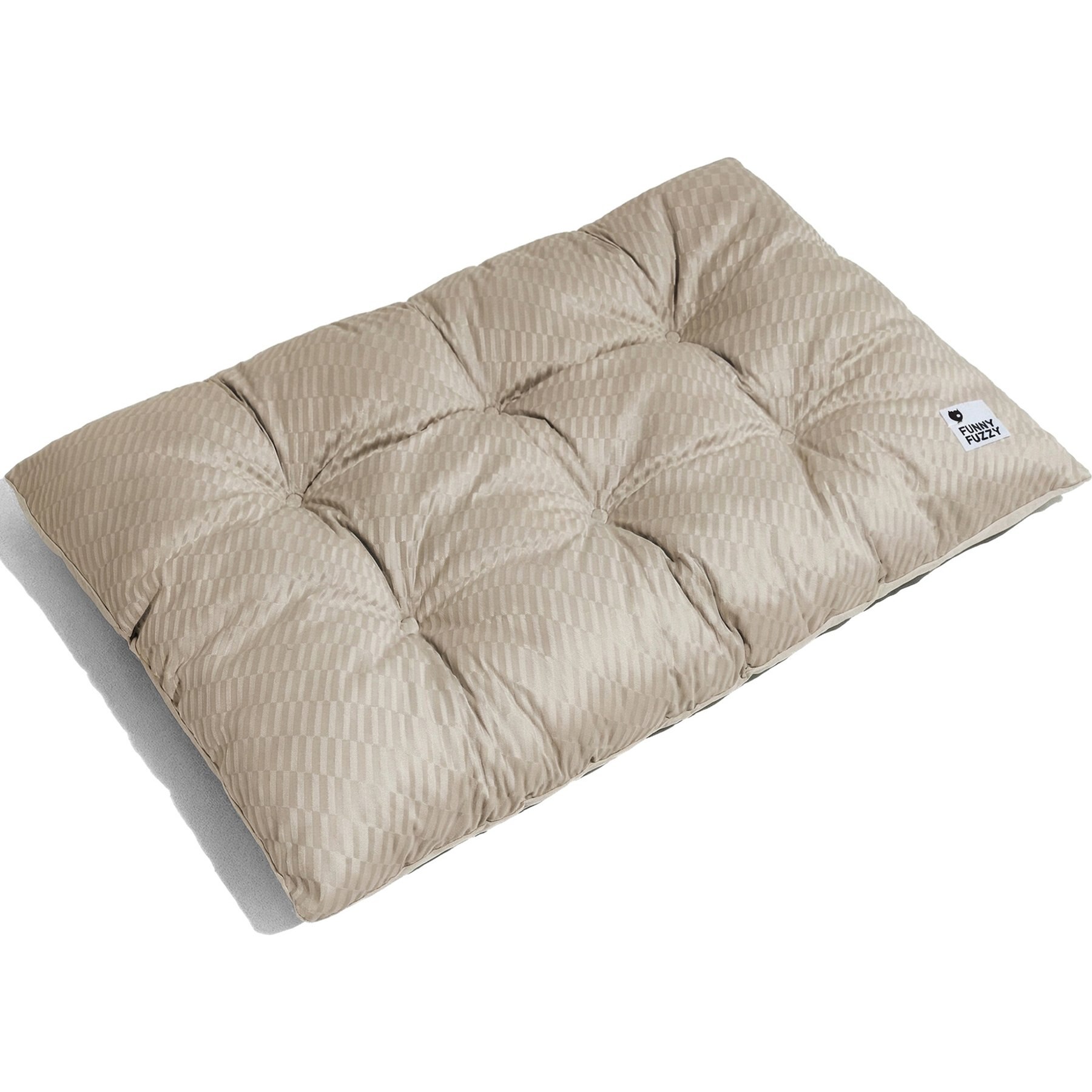 FunnyFuzzy Dual-Sided Washable Plush Dog Mat, Beige, XX-Large