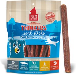 Plato Thinkers Salmon Recipe Dog Treats, 10-oz bag