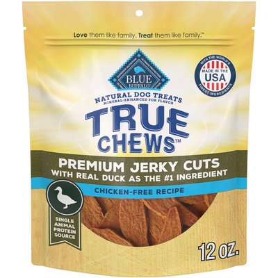 Blue Buffalo Blue Buffalo True Chews Premium Jerky Cuts Duck Dog Treats, 12-oz bag