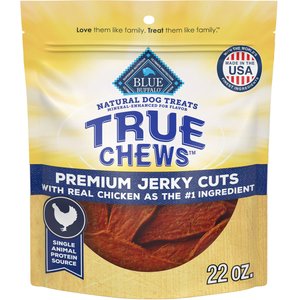 Blue Buffalo True Chews Premium Jerky Cuts Chicken Jerky Dog Treats, 22-oz bag