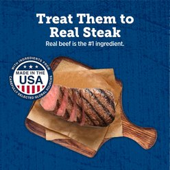 Blue Buffalo True Chews Premium Grillers with Real Steak Grain-Free Dog Treats, 30-oz bag slide 2 of 9