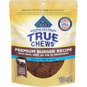 Blue Buffalo True Chews Beef Burger Recipe Dog Treats, 10-oz bag