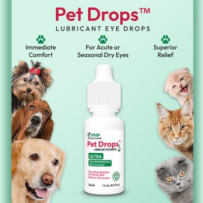 Show full view: Pet Drops Ultra Lubricant Eye Drops for Dogs & Cats, 15-mL bottle slide 7 of 10