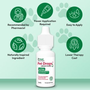 Pet Drops Ultra Lubricant Eye Drops for Dogs & Cats, 15-mL bottle