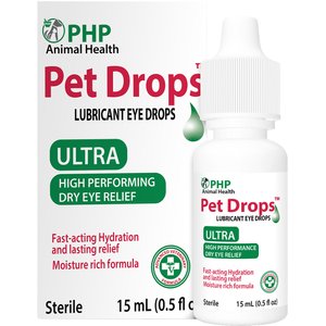 Pet Drops Ultra Lubricant Eye Drops for Dogs & Cats, 15-mL bottle