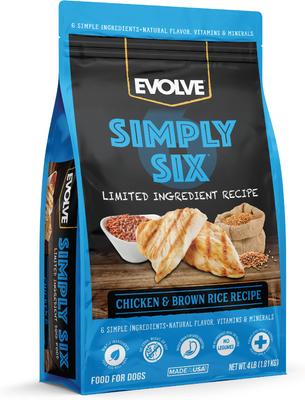 Simply Six Chicken & Brown Rice Recipe Dry Dog Food