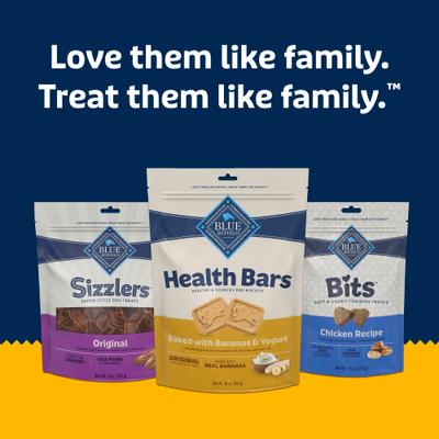 Show full view: Blue Buffalo Health Bars Baked with Banana & Yogurt Dog Treats, 1-lb bag slide 9 of 12
