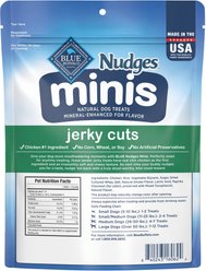 Blue Buffalo Nudges Minis Jerky Cuts with Real Chicken Natural Dog Treats, 10-oz bag slide 2 of 9