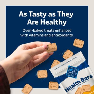 Show full view: Blue Buffalo Health Bars Baked with Banana & Yogurt Dog Treats, 1-lb bag slide 8 of 12