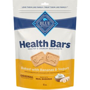 Blue Buffalo Health Bars Baked with Banana & Yogurt Dog Treats, 1-lb bag