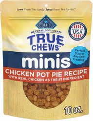 Blue Buffalo True Chews Minis Chicken Pot Pie Recipe Natural Soft & Chewy Dog Treats, 10-oz bag