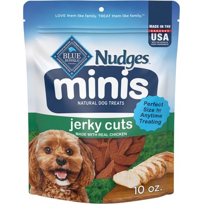 Blue Buffalo Blue Buffalo Nudges Minis Jerky Cuts with Real Chicken Natural Dog Treats, 10-oz bag