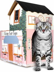 American Cat Club Cat House with Scratcher & Catnip, Coffee House slide 2 of 4