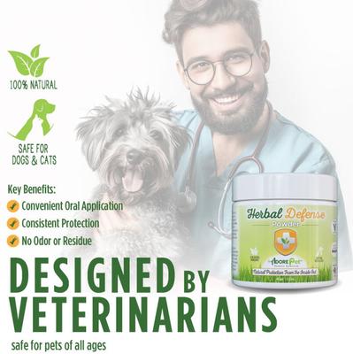 Show full view: ADORE Pet Herbal Defense Powder Natural Flea & Tick Oral Supplement for Dogs & Cats, 4-oz jar slide 5 of 7