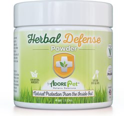 ADORE Pet Herbal Defense Powder Natural Flea & Tick Oral Supplement for Dogs & Cats, 4-oz jar