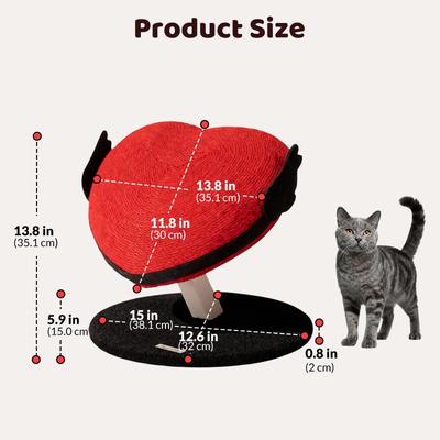 Show full view: Happy & Polly Heart Shape Cat Scratching Toy slide 9 of 9