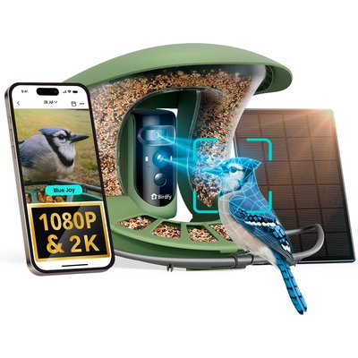 Birdfy Birdfy Feeder 2 Pro AI Smart Bird Feeder with Camera AI Lifetime Free, Green