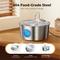 Show in main carousel: HINTON Stainless Steel Circulating Filtration System Ultra-Quiet Cat Water Fountain with Water Spout, Silver, 3.2-L slide 3 of 8