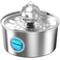 Show in main carousel: HINTON Stainless Steel Ultra-Quiet Pump Cat Water Fountain with Spherical Water Outlet, Silver, 3.2-L slide 1 of 8