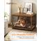 Show in main carousel: FEANDREA Indoor Double Door Furniture Style Side Table Dog Crate, Rustic Brown, 38.6-in slide 2 of 9