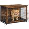 Show in main carousel: FEANDREA Indoor Double Door Furniture Style Side Table Dog Crate, Rustic Brown, 38.6-in slide 1 of 9