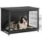 Show in main carousel: FEANDREA Indoor Double Door Furniture Style Side Table Dog Crate, Ink Black, 38.6-in slide 1 of 7