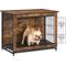Show in main carousel: FEANDREA Double Door Furniture Style Side Table Dog Crate, Rustic Brown, 32.5-in slide 1 of 10