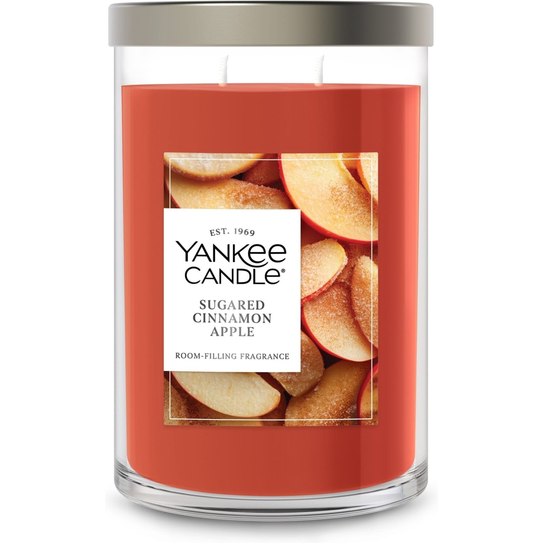Yankee Candle Sugared Cinnamon Apple Large Tumbler Scented Candle, 20-oz jar