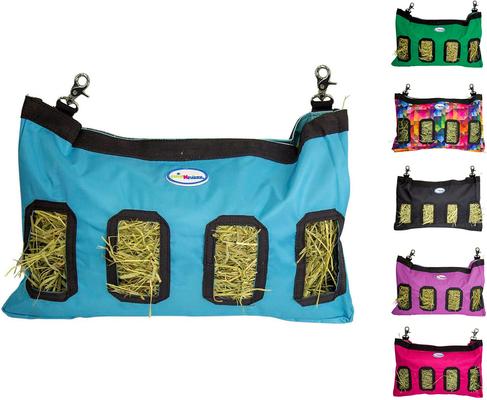 Show full view: CuteNfuzzy Small Pet Feeder & Hanging Hay Bag, Hurricane Blue, 9 x 1.5 x 11-in slide 2 of 10