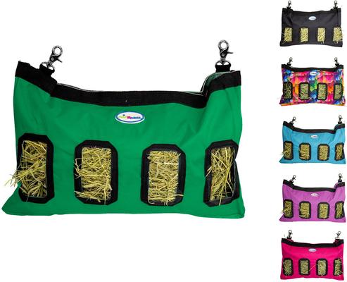 Show full view: CuteNfuzzy Small Pet Feeder & Hanging Hay Bag, Green, 9 x 1.5 x 11-in slide 2 of 10