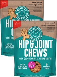 Buddy Biscuits Boosters Hip & Joint Chews Chicken Flavor Dog Treats, 10-oz bundle