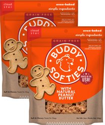 Buddy Biscuits Softies with Peanut Butter Soft & Chewy Dog Treats, 10-oz bundle